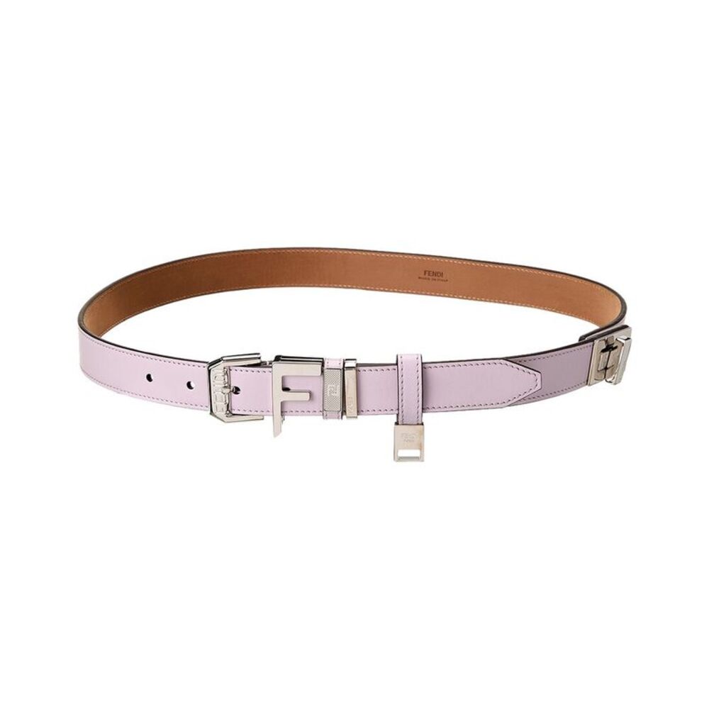 Fendi Leather Belt, Pink